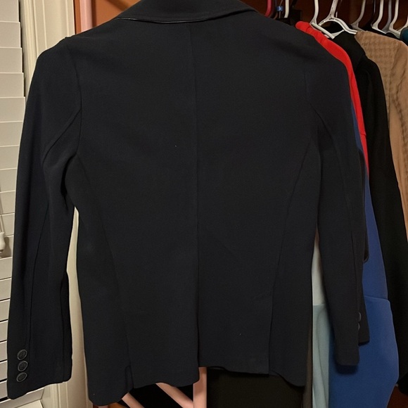 Navy Blue Blazer with Button Closure - Picture 10 of 10